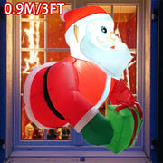 Christmas Decor Inflatable Model Santa Snowman Built-in LED Lights Xmas Party Indoor Outdoor Party & Holiday DIY Decorations