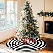 Forest Wreath Christmas Tree Skirt 36" Fall Tree Skirt Mushroom Fox Rabbit Deer Tree Mat for Thanksgiving Christmas