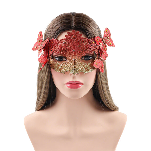 Princess Half Face Mask Butterfly Masquerade Performance Props Halloween Accessories