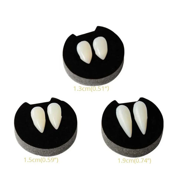 1/2/3/4pcs Halloween Decoration Vampire Teeth Fangs Dentures Props Halloween Cosplay Props False Fangs With Solid Glue Halloween