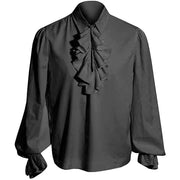 Vampire Renaissance Victorian Shirts for Men and Women  White Steampunk Ruffle Medieval Halloween Costume