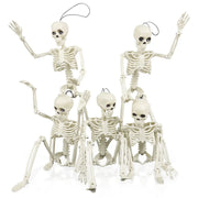 40cm Halloween Skull Skeleton,Posable Skeleton,Human Shape Bones,Halloween Party Home Decorations,Haunted House Horror Props