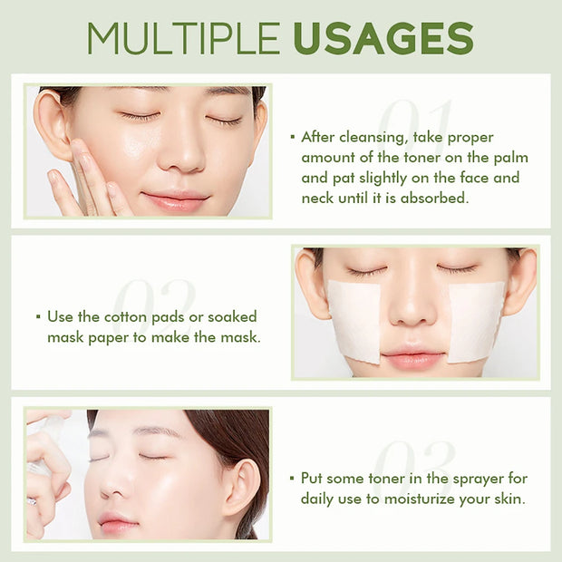 Green Tea Skin Care Set Oil Control fresh Serum Day Cream Repair Face Nourish Toner Cleaning Mud Mask Skin Care suit