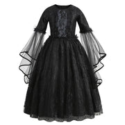 Disney Villain Role Playing Maleficent Costume Girl Halloween Evil Queen Lace Dress Deluxe Maleficent Cosplay Apparel Vestidos