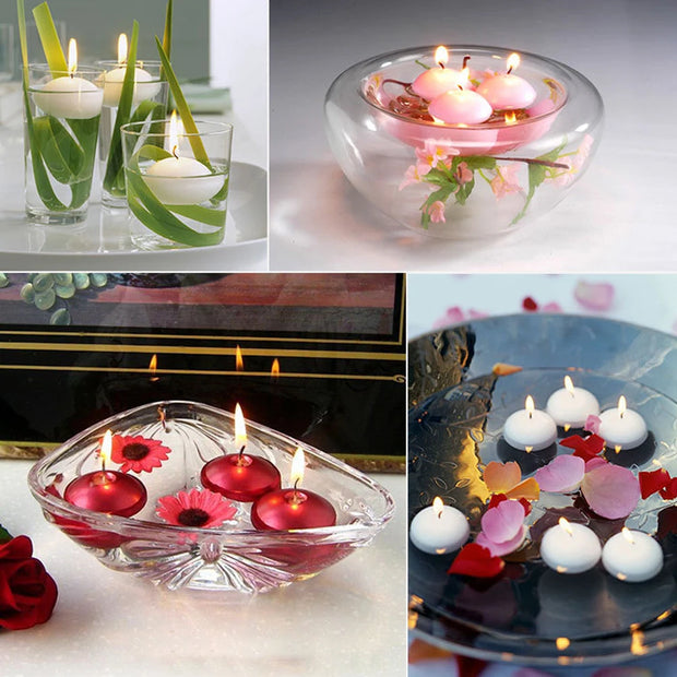 1 Pcs Wedding Floating Candles Mini Smokeless Candles Romantic Party Decoration For Event New Year Christmas Tealight Candles