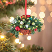 Christmas Holiday Art Wreath Decorative Simulation Door Wreath Christmas Decorations for Window Christmas Pendant