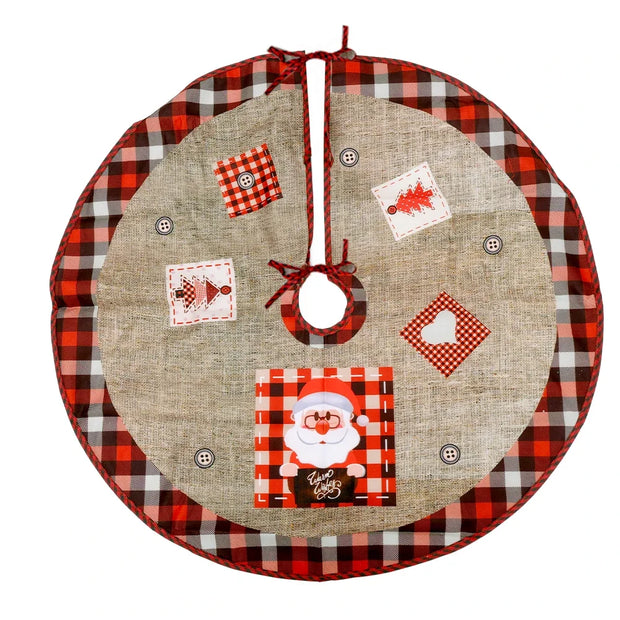 Christmas Tree Skirt Classic Christmas Tree Carpet Base Mat Xmas Trees Skirts Base Cover Home Indoor Party New Year Decorations