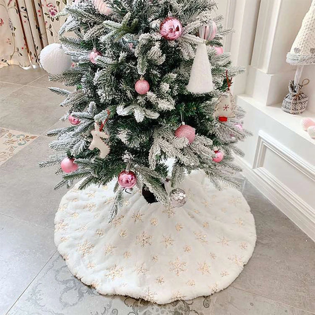 78/90/122cm Creative Christmas Tree Skirt Christmas Trees Foot Carpet High-Quality Skirts Mat New Year Home Party Supplies