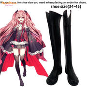 Anime Seraph Of The End Krul Tepes Cosplay Costume Owari No Seraph Witch Vampire Wig Dress Boot Woman Sexy Christmas Suit