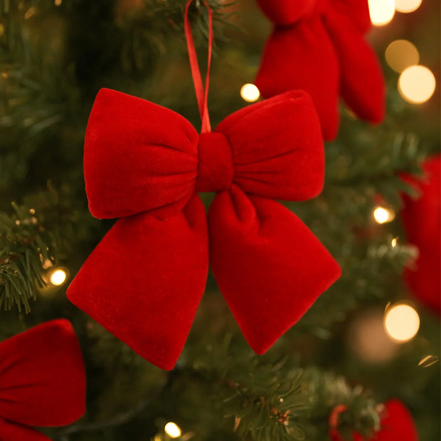 Christmas Tree Bow Decoration Merry Christmas Decoration for Home 2025 Pendant Xmas Ornaments Navidad Natal New Year Gift 2026