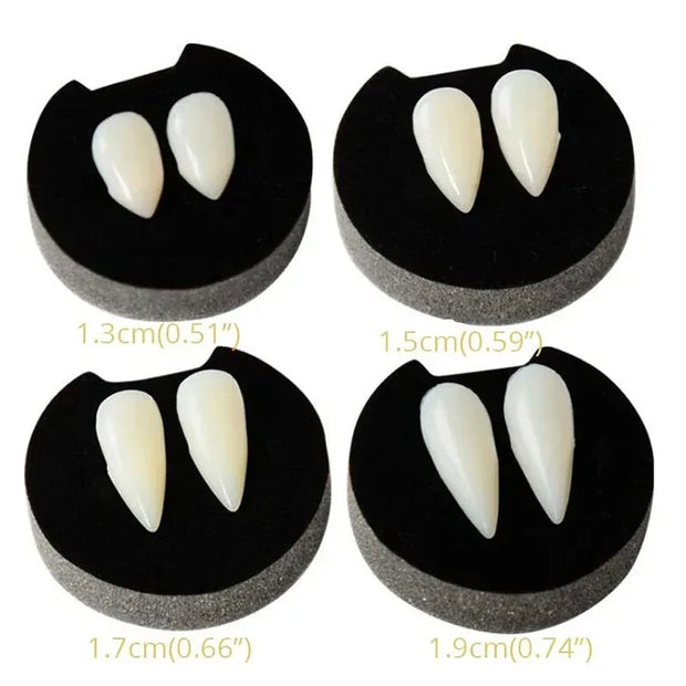 1/2/3/4pcs Halloween Decoration Vampire Teeth Fangs Dentures Props Halloween Cosplay Props False Fangs With Solid Glue Halloween