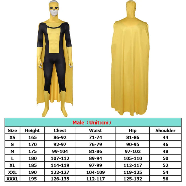 Omni Man Mark ATOM EVE Cosplay Jumpsuit Cloak Cartoon Invincible Costume Suit Outfits Halloween Carnival Party Roleplay Clothing