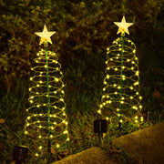 Solar Outdoor Garden Christmas Tree Lights LED String Lights IP65 Star Light Decorative Lights for Christmas Day Decoration