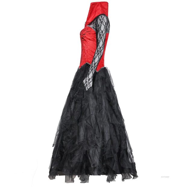 Halloween Day of the Dead Gothic Horror Vampire Witch Cosplay Costume Horror Evil Zombie Medieval Costume