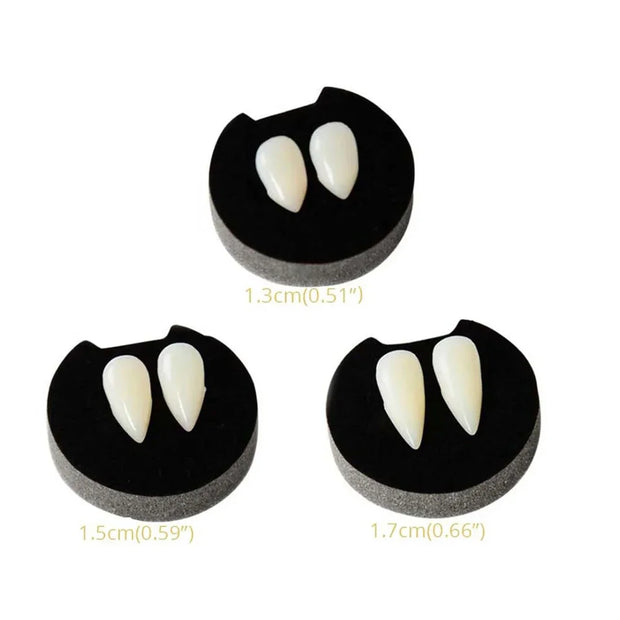 1/2/3/4pcs Halloween Decoration Vampire Teeth Fangs Dentures Props Halloween Cosplay Props False Fangs With Solid Glue Halloween