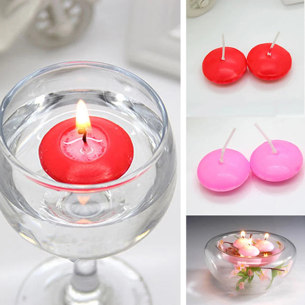1 Pcs Wedding Floating Candles Mini Smokeless Candles Romantic Party Decoration For Event New Year Christmas Tealight Candles