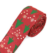 63mm Red Green Christmas Burlap Jute Ribbon Roll Wired Edge Wedding Decoration Gift Packing DIY Sewing Accessories Webbing