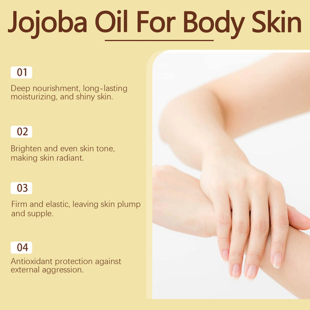Jojoba Natural Essential Oil Body Massage Relaxing Moisturizing Hydrating Oil Anti Dryness Nourishing Fragrance Skincare Product