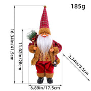 1~4PCS 2025 Christmas Decoration for Home Santa Claus Plush Doll 30cm Navidad Party Decor Xmas Ornaments New Year Gift