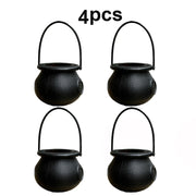 Witch Cauldron Buckets Set, Halloween Candy Bowls for Parties & Events, Perfect for Halloween, Easter, St. Patrick's Day