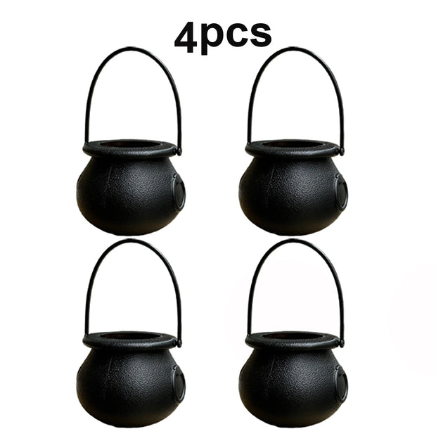 Witch Cauldron Buckets Set, Halloween Candy Bowls for Parties & Events, Perfect for Halloween, Easter, St. Patrick's Day
