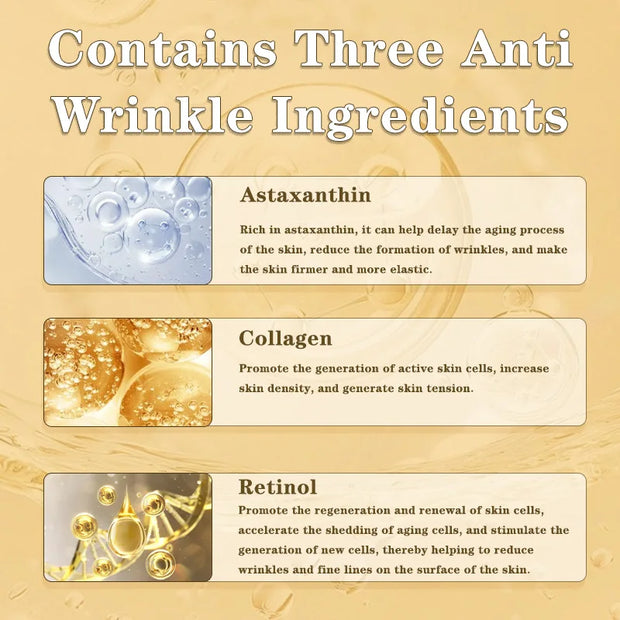 Astaxanthin Anti Wrinkle Face Cream Retinol Anti-aging Moisturizer Cream Nourishing Skincare Products Balance Skin Tone