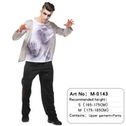 Halloween Male Vampire Cosplay Costume with Shirt/ Pants/ Vest/ Cloak，Men's Carnival Party Devil Dress Up
