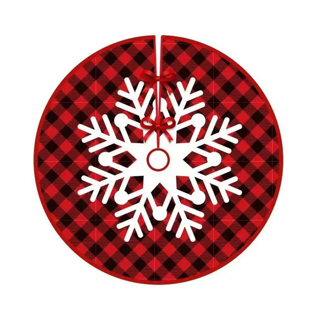 90CM Cartoon Christmas Tree Skirt Crafts Tree Surround Base Set Merry Christmas Decorations for Home Xmas Ornaments Navidad