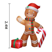 Christmas Decor Inflatable Model Santa Snowman Built-in LED Lights Xmas Party Indoor Outdoor Party & Holiday DIY Decorations