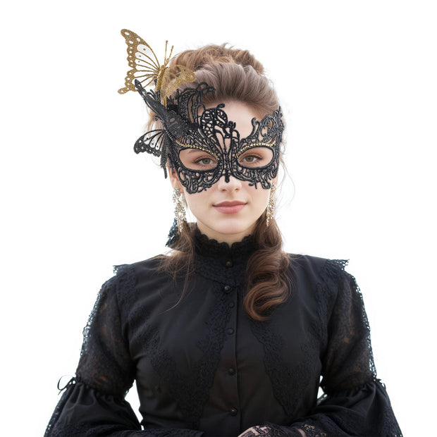 Princess Half Face Mask Butterfly Masquerade Performance Props Halloween Accessories