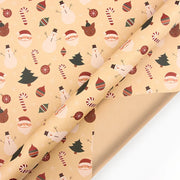 Christmas Kfrat Wrapping Paper Wedding Green Decoration Gift Wrap Artware Kraft Packing Paper Vellum New Year's Eve Decorations