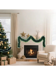 Christmas decorations, woolen strips, floral ribbons, party celebrations, Christmas parties, ribbon decorations