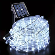 7M/12M/22M/32m Outdoor Solar Tube Rope Led Light Garden Christmas Decoration Fairy String Light Outdoor Wedding Party Led Lamp