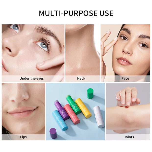 Korean Bounce Multi Balm Collagen Pink Stick Deep Moisturizing Multi Cream Hydrating Gel Primer Preps Skin For Makeup Skin Care