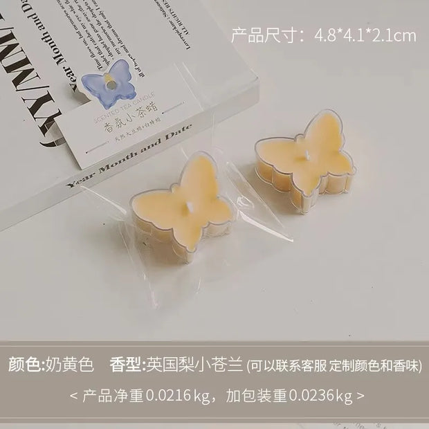 1pc Butterfly Christmas Tree Shape Scented Candles Home Fragrance Candle Aromatherapy Candles for Photo Prop Birthday Home Decor