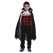 Halloween Fantasy Children's Costumes Ghost Bride Gothic Cosplay Girls Red Vampire Day of The Dead Kids Costumes for Boy Girl
