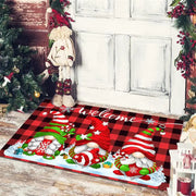 Christmas Floor Mat Entrance Doormat Bedroom Bath Toilet Anti Slip Carpet 2024 Merry Christmas Decoration for Home New Year Gift