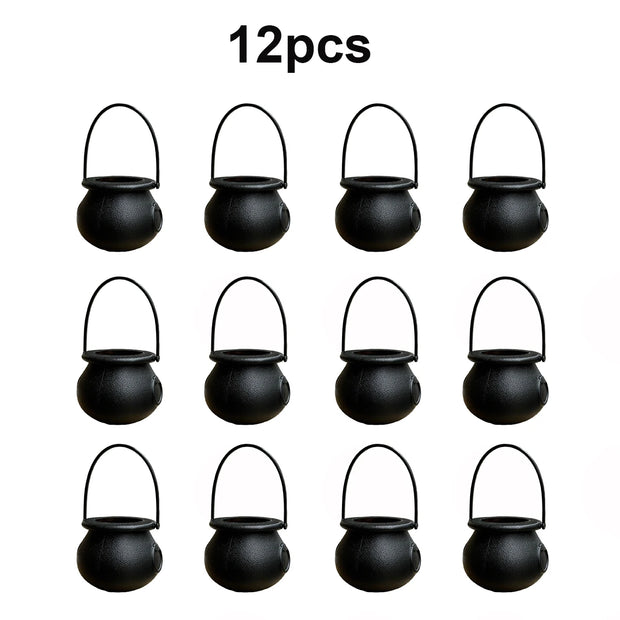 Witch Cauldron Buckets Set, Halloween Candy Bowls for Parties & Events, Perfect for Halloween, Easter, St. Patrick's Day