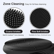 Portable Silicone Waterproof Rechargeable Face Wash Brush, 5 Cleansing Modes, Electric Deep Cleaning for Men & Women