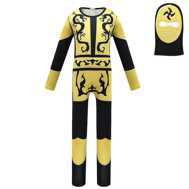 l2025l New Cosplay Halloween Kids Costume Cartoon Fish Boss Jumpsuit Boy Christmas Birthday Party Funny Costumes Carnival Cospla