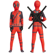 Deadpool Costume Kids Superhero Child Cosplay Costumes Jumpsuit Children Deadpool Costume Accessories Man Halloween Bodysuit