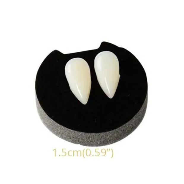 1/2/3/4pcs Halloween Decoration Vampire Teeth Fangs Dentures Props Halloween Cosplay Props False Fangs With Solid Glue Halloween
