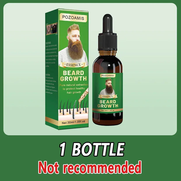 Beard Growth Serum Fast Styling Thicker Longer Fuller Beard Softening