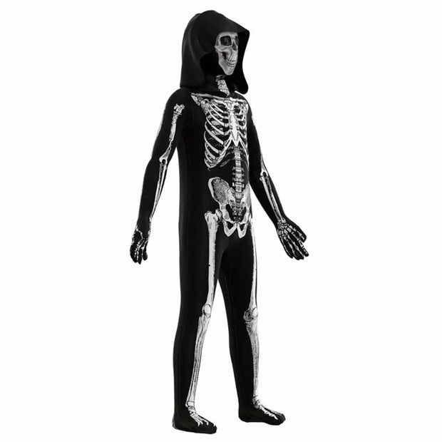 Elastic Halloween Cosplay Costume Separate Headgear Festival Cosplay Clothing Props Carnival Party Dress Up Skull Bodysuits