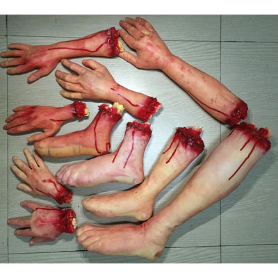 Halloween Decor Horror Props Bloody Broken Finger Eyeball Ear Tricky Toy Fake Body Organs for Haunted House Party Supplies