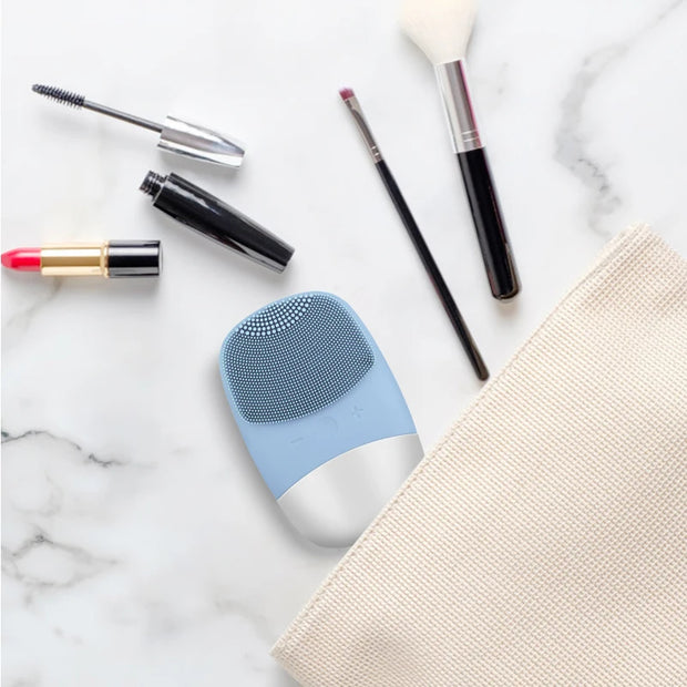Electric Facial Cleansing Brush Silicone Sonic Face Cleaner Motor Ultrasonic Cleaning Intelligent Facial Cleansing Massage Tool
