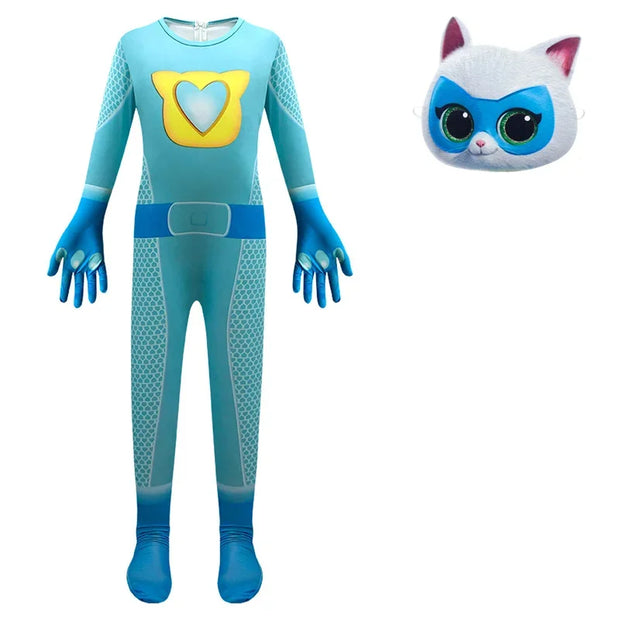 Cosplay Anime Halloween Kids Costume Game Boss Fish Tiger Jumpsuit Boy Christmas Birthday Party Fancy Carnival Costumes Ske 72th