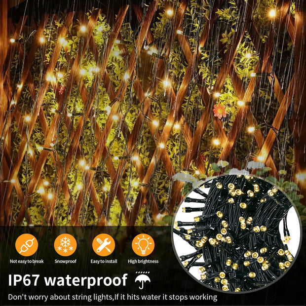 1/2/3Pcs LED String Light 10M/20M/30M Christmas Tree Fairy Outdoor Festoon 220V EU Plug/110V US Plug,Party Decor Lamp CW/WW/RGB