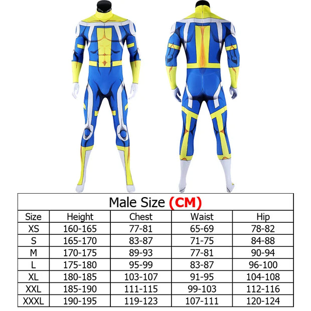Omni Man Mark ATOM EVE Cosplay Jumpsuit Cloak Cartoon Invincible Costume Suit Outfits Halloween Carnival Party Roleplay Clothing