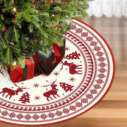 Snowman Reindeer Christmas Tree Skirt Snowflake Xmas Tree Mat Christmas Decorations For Home Winter Holiday New Year Gifts